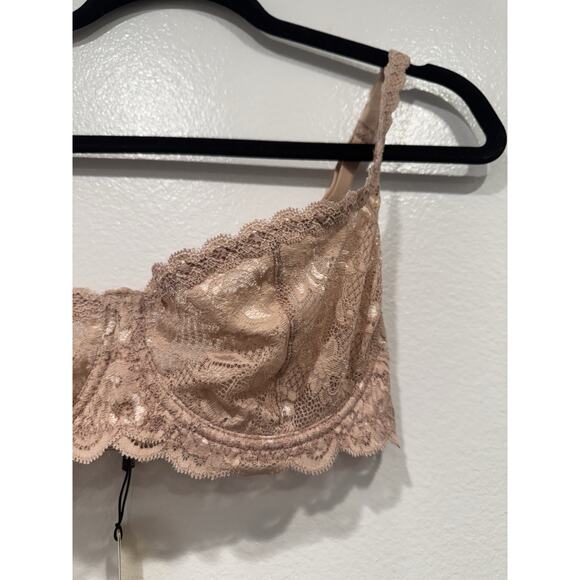 Cosabella Never Say Never Lace Balconette Bra Size 32C Underwire Mandorla - Picture 3 of 7